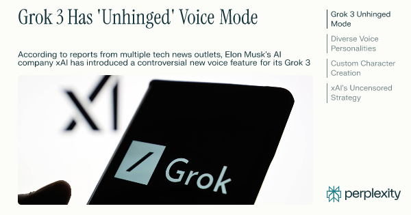 Grok 3 Has 'Unhinged' Voice Mode