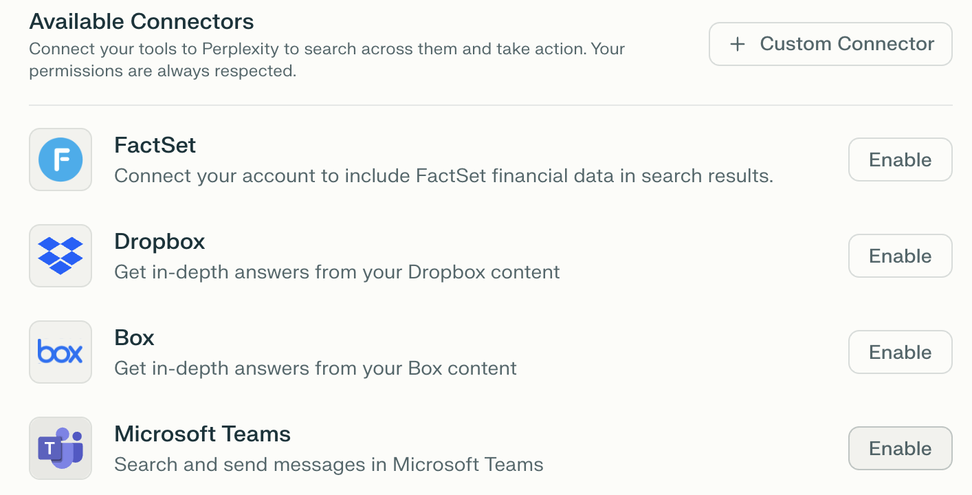 Microsoft Teamsコネクタ | Perplexity Help Center