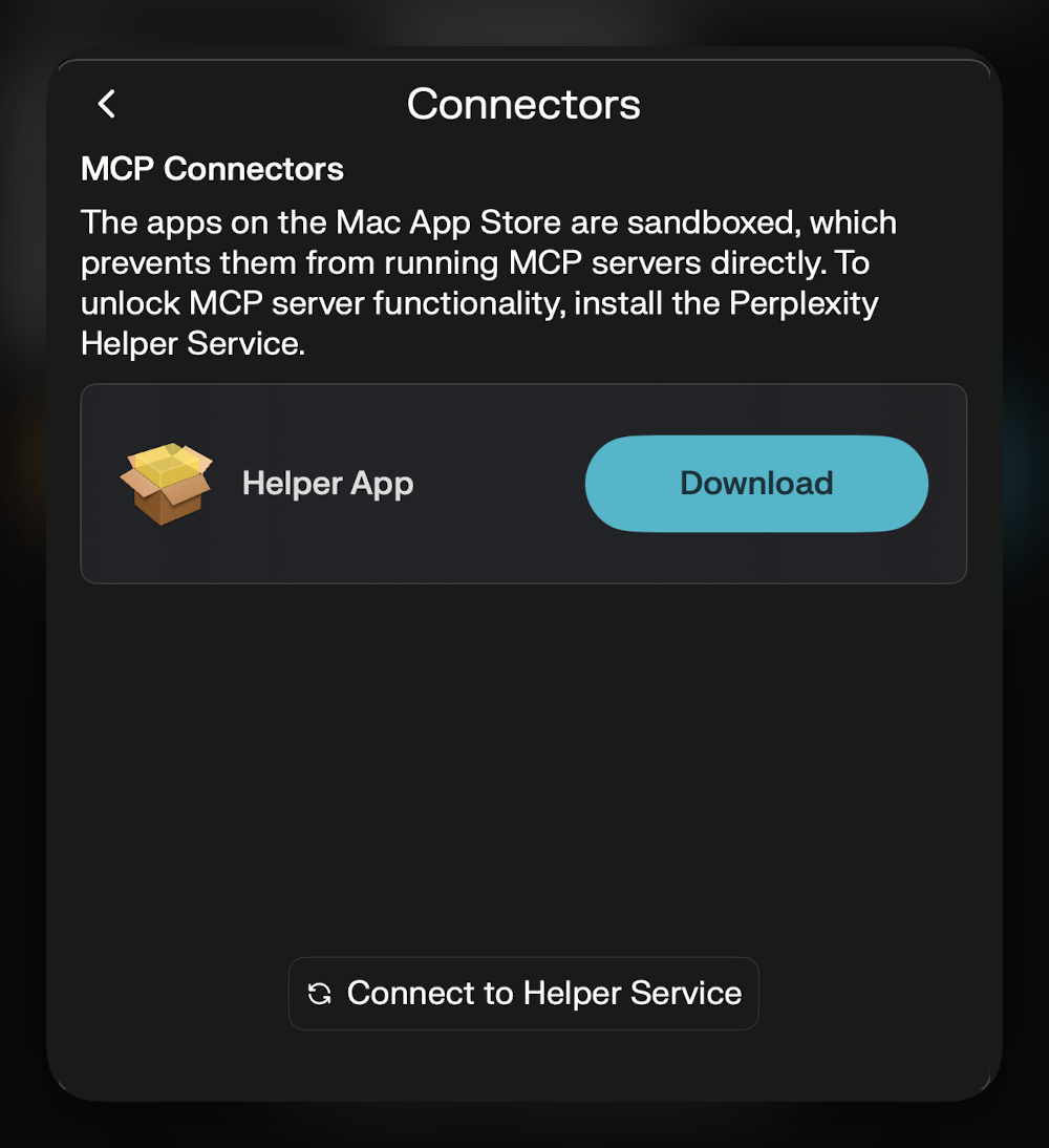 PerplexityのローカルおよびリモートMCP | Perplexity Help Center